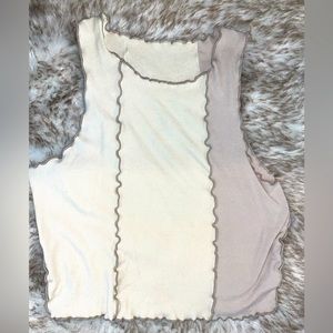 Scalloped edge crop tank